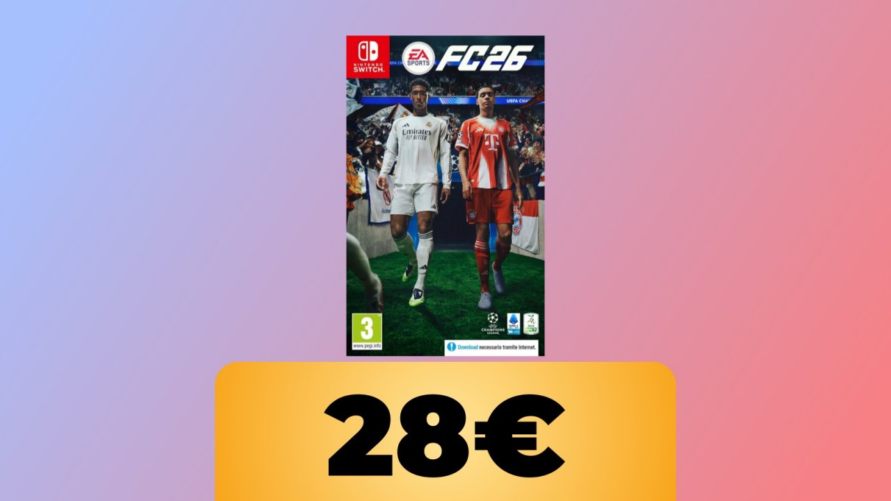 EA Sports FC 26 per Nintendo Switch è in sconto su Amazon al minimo storico