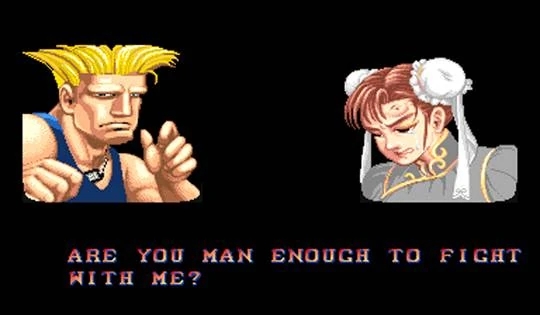 Guile e Chun-Li rappresentavano due poli alquanto lontani sul fronte dell'approccio al combattimento