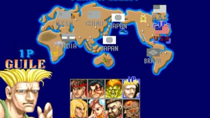 La mappa di Street Fighter II ha insegnato la geografia un po' a tutti noi
