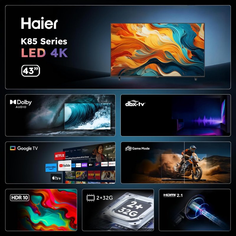 Televisore Haier 4K UHD