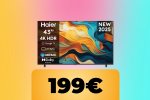 TV Haier da 43' in sconto al minimo storico: prezzo ottimo per un televisore 4K UHD - Notizia