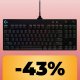 La tastiera da gaming Logitech G Pro è scontatissima su Amazon: acquistala (quasi) al suo minimo storico