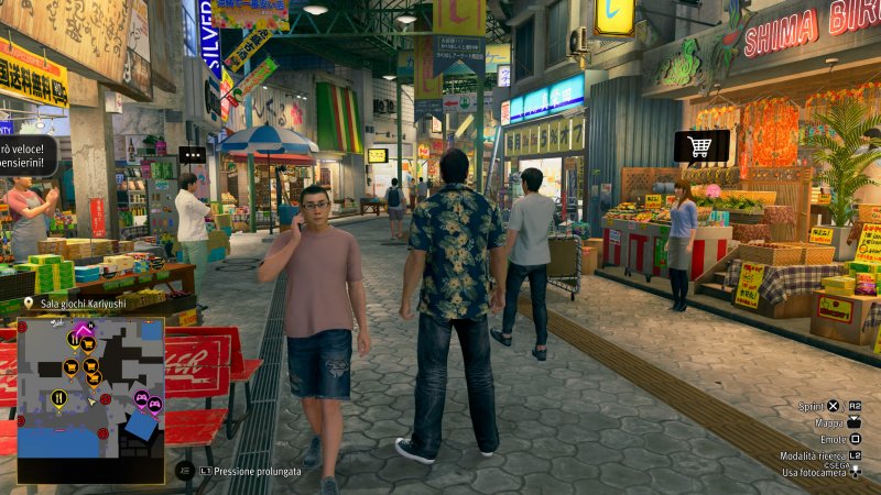 Kazuma esplora il quartiere Ryukyu in Yakuza Kiwami 3 & Dark Ties