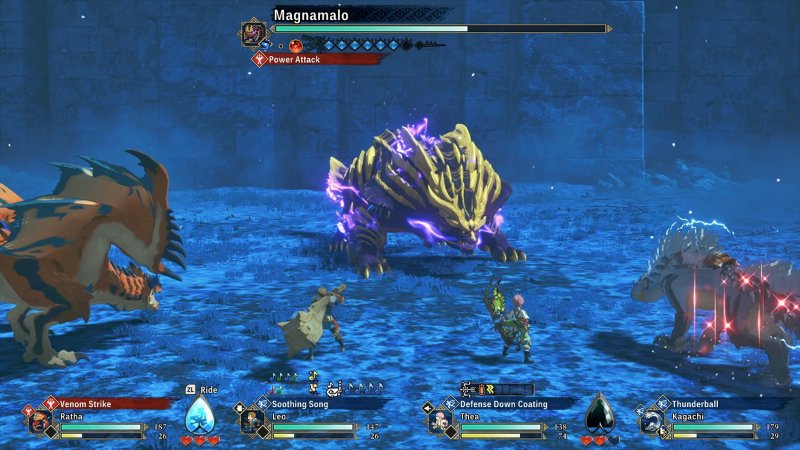 Il bestiario include mostri comparsi in Monster Hunter Rise come il Magnamalo o il Somnacanth