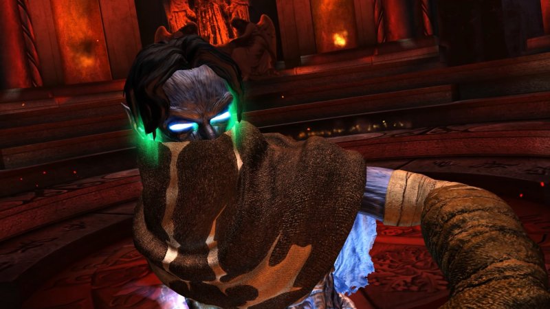 Raziel pronto a combattere in Legacy of Kain: Defiance Remastered