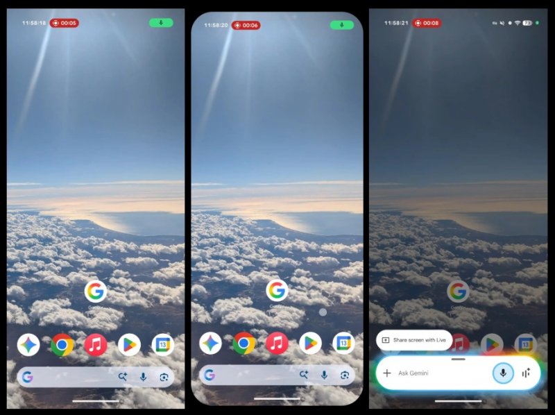 La schermata di Gemini