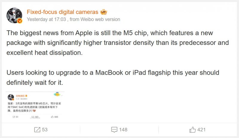 Apples M5 Pro And M5 Max Details