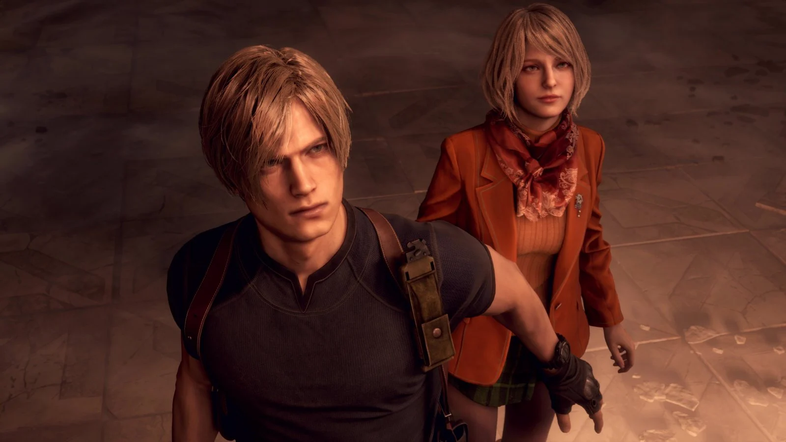 Leon e Ashley in Resident Evil 4 Remake
