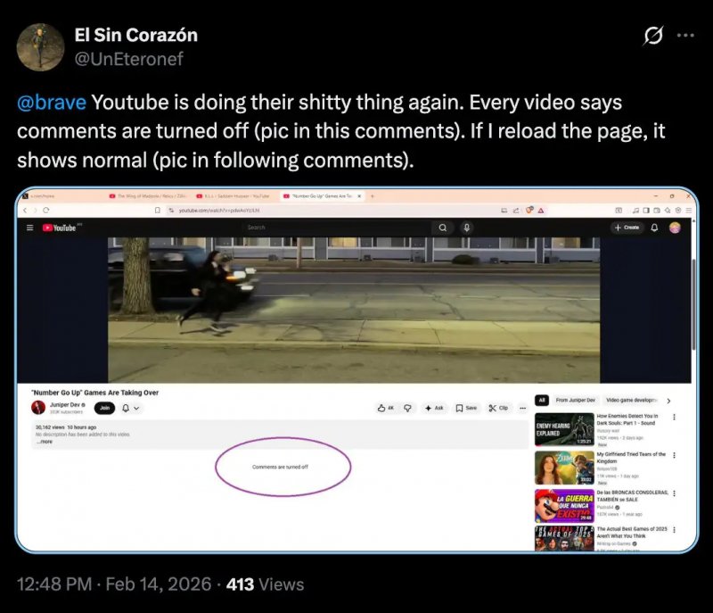 'I commenti sono disattivati'