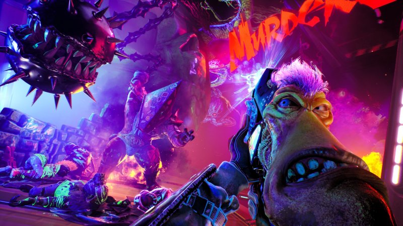 Ci sono momenti folli nel gioco, come la parodia di un Comicon, pieno di alieni cosplayer da eliminare