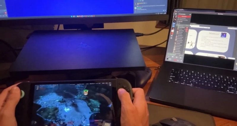 La foto pubblicata da Mahler con No Rest for the Wicked su Switch 2