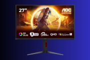 AOC presenta il Q27G4ZD: monitor con pannello QD-OLED di terza generazione, 280 Hz con picco di 1000 nit