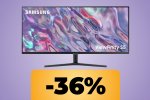 Il monitor Samsung HRM ViewInfinity S5 è in promozione su Amazon: 34', 21:9, HDR10 e 4K - Notizia