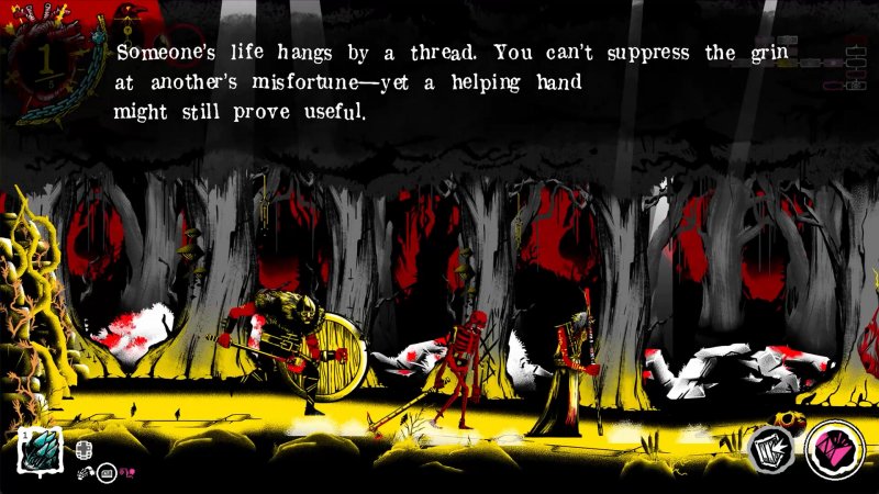 Proprio come il GdR originale, il videogioco di MÖRK BORG è davvero estremo