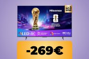 Goditi film e videogiochi con il TV Hisense da 65" al minimo storico su Amazon