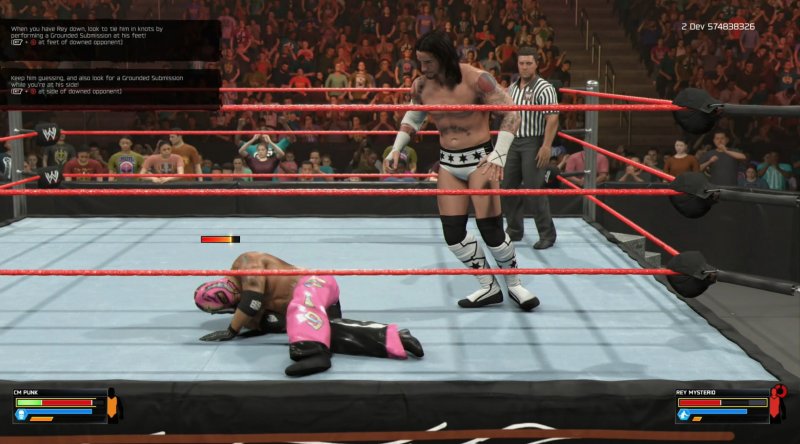 CM Punk contro Rey Mysterio in WWE 2K26