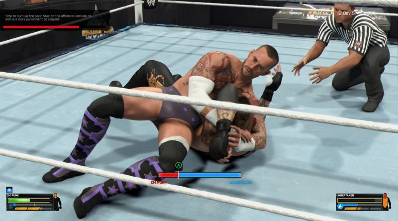 CM Punk effettua una submission su The Undertaker