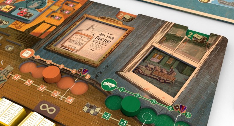 Le carte giocate vanno inserite nella plancia giocatore che cambierà aspetto nel corso della partita