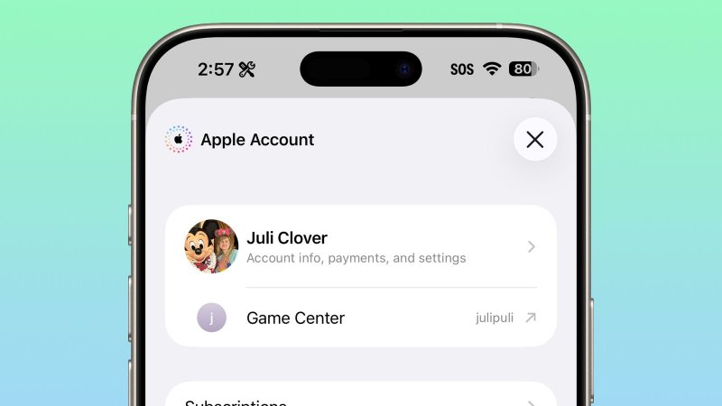 Apple account