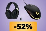 A tutto Logitech: il mouse G203 + le cuffie G435 ad un prezzo molto competitivo su Amazon, maxi sconto attivo per entrambi - Notizia