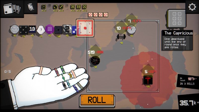 Una 'mano' in Dice A Million