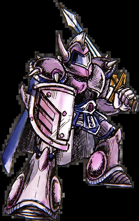 Un artowork di Iron Knuckles di The Legend of Zelda 2: The Adventure of Link