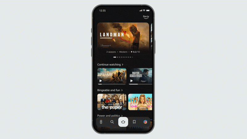 L'app mobile Fire TV
