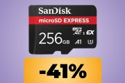La microSD SanDisk da 256GB compatibile con Nintendo Switch 2 è scontatissima su Amazon: massima velocità di scrittura e lettura