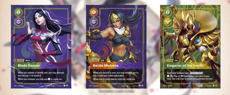 Alcune delle nuove carte e le loro abilità