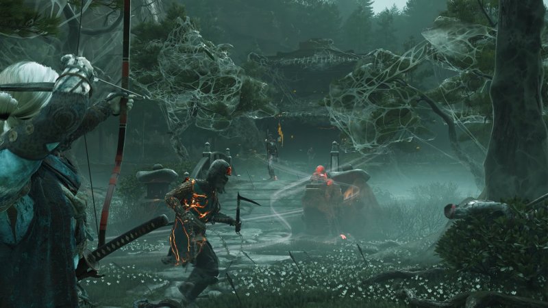 L'Arciera sta per scoccare una freccia in Ghost of Yotei: Legends