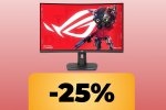 Il monitor da gaming ASUS ROG Strix è in offerta su Amazon: pannello curvo da 32', refresh rate da 280Hz e tempo di risposta di 1ms - Notizia