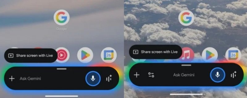Il nuovo design a destra