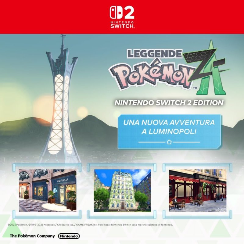 Il pacchetto con la console e il gioco Pokémon Legends Z-A