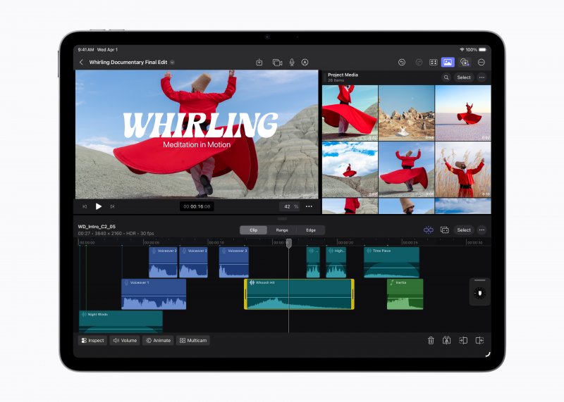 iPad Air M4 e il video editing