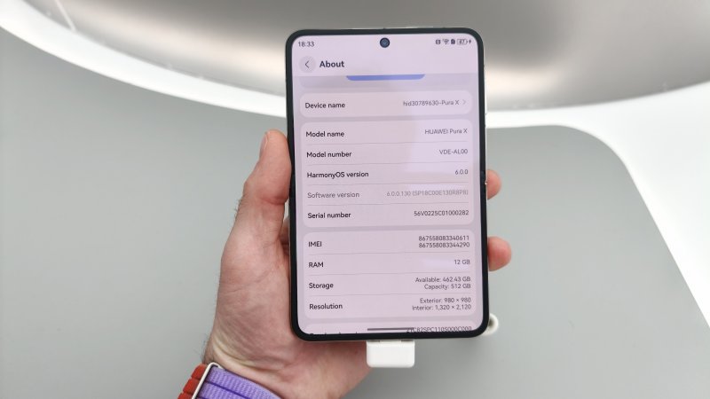 Il menu delle impostazioni, con Harmony OS 6.0 istallato