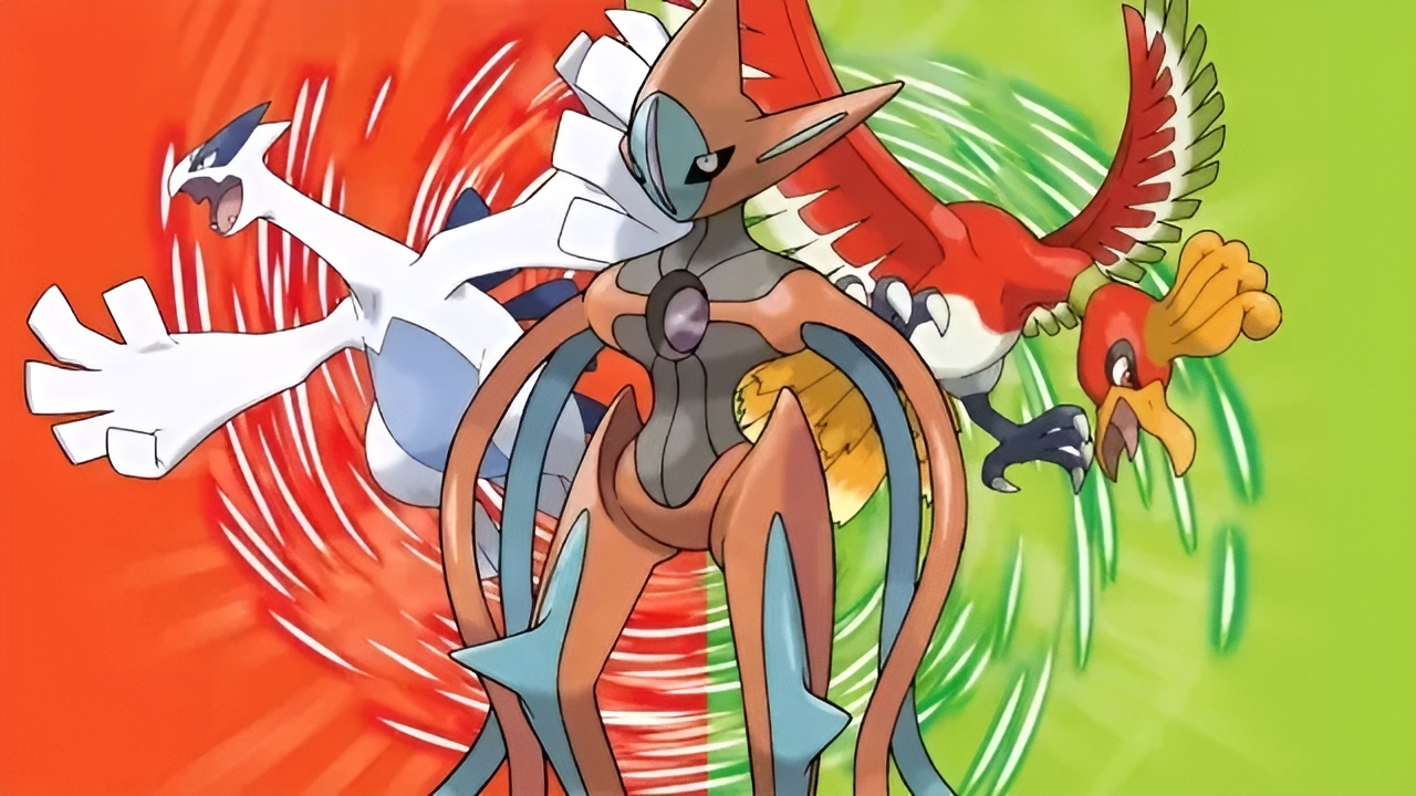 Lugia, Deoxys, Ho-Oh in Pokémon Rosso Fuoco e Verde Foglia