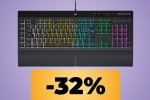 La tastiera da gaming Corsair è in offerta su Amazon: illuminazione RGB e massima resa per lunghe sessioni di gioco - Notizia