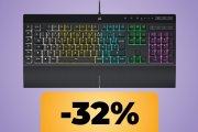 La tastiera da gaming Corsair è in offerta su Amazon: illuminazione RGB e massima resa per lunghe sessioni di gioco