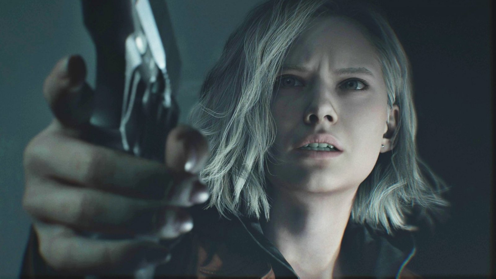 Grace Ashcroft punta la pistola in Resident Evil Requiem