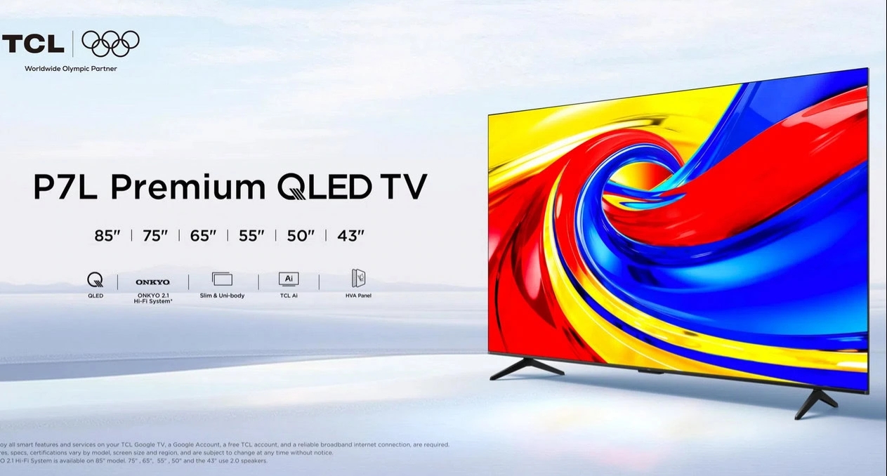 TCL svela i nuovi TV P7L QLED 4K con funzionalità IA avanzate, Dolby ...