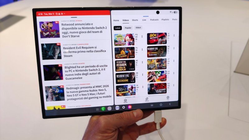 Il multitasking è un piacere con i tre schermi