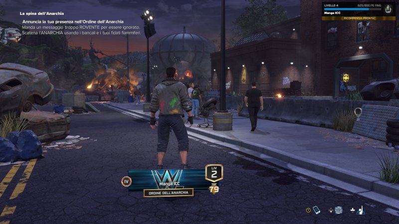 Una delle strade di The Island in WWE 2K26