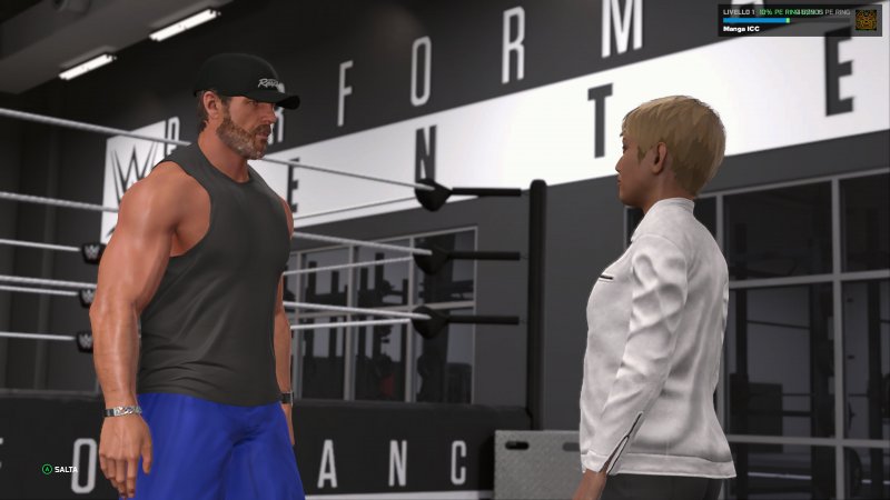 La protagonista della modalità La Mia Ascesa al cospetto di Shawn Michaels in WWE 2K26