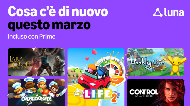 Alcuni dei nuovi giochi di Amazon Luna