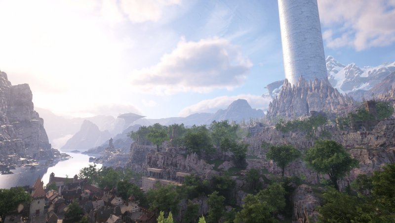 Un panorama di Aincrad