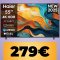 Smart TV Haier 4K da 55' con HDR 10, Dolby Audio e Google Assistant su Amazon è al minimo storico