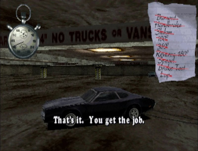 Il tutorial di Driver era fondamentale per acquisire le nozioni base del gioco