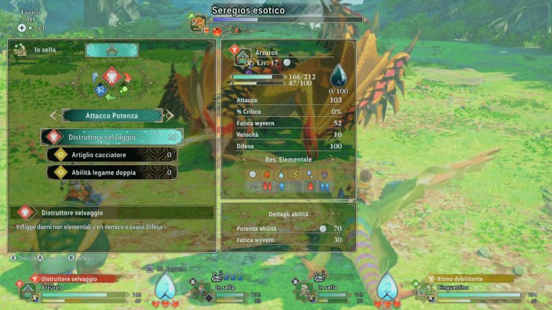 La quantità di informazioni e meccaniche in combattimento è importante ma l'interfaccia è chiara e intuitiva