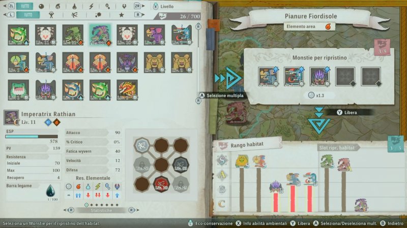 Il sistema di ripristino degli habitat permette di personalizzare i Monstie come non mai