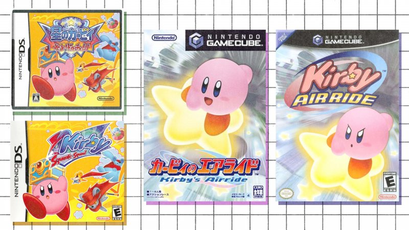 Kirby tra mercato orientale (sopra/sinistra) e occidentale (sotto/destra)